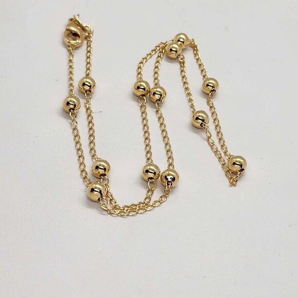 Exquisite Brazilian 18k Gold-Filled Beaded Necklace – Brand New - Picture 3 of 3